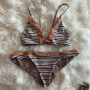 Acacia striped bikini